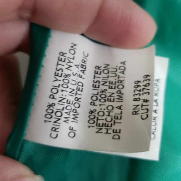 Jump Apparel Strapless Ombre Yellow Green Long Prom Dress Glitter Crinolin 7/8 - Picture 13 of 16